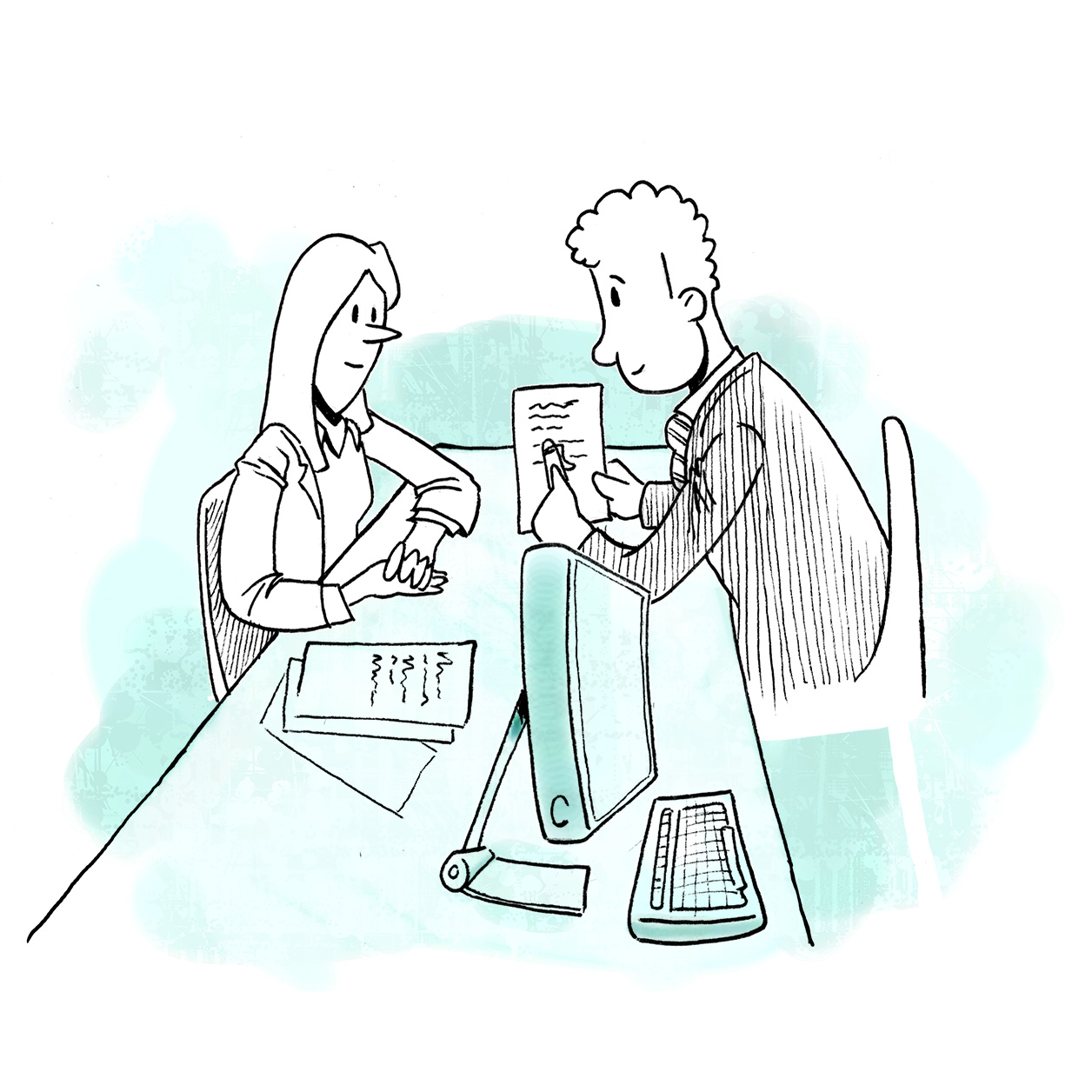illustratie, scene uit de animatie ondertoezichtstelling.